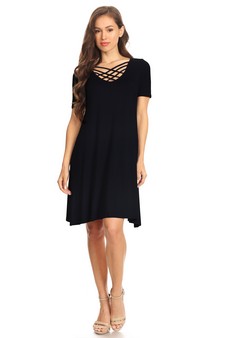 Crossed Strap Front Swing Dress (S only) style 3