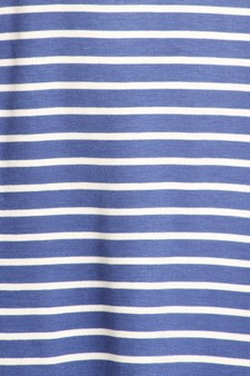 Striped Short Sleeve Tunic T-Shirt Dress IMPORTED style 5
