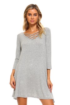 Crossed Strap Front Swing Dress style 2