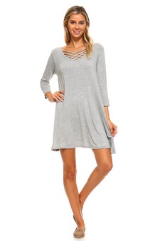 Crossed Strap Front Swing Dress style 4