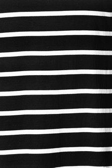 Women's Striped Long Sleeve Dress with back V-Drop and Pockets style 5