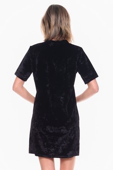 Velvet Short Sleeve Tee Dress style 3