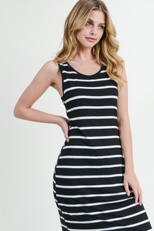 Women's Striped Tank Maxi Dress style 6