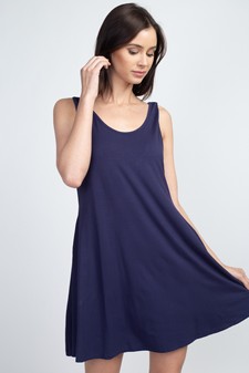 Women's Twist Strap Low Back Dress with Pockets style 2