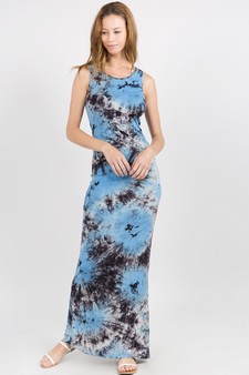 Knit Tie Dye Maxi Dress style 4