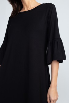 Women's Peplum 3/4 Sleeve Dress style 4