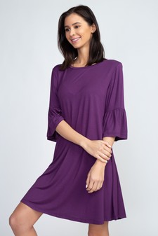 Women's Peplum 3/4 Sleeve Dress style 2