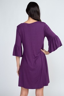 Women's Peplum 3/4 Sleeve Dress style 3