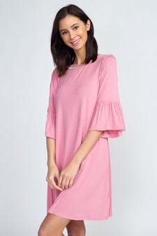 Women's Peplum 3/4 Sleeve Dress style 2