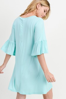 Women's Peplum 3/4 Sleeve Dress style 4