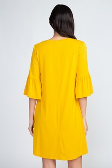 Women's Peplum 3/4 Sleeve Dress style 3