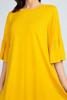 Women's Peplum 3/4 Sleeve Dress style 4
