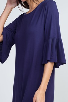 Women's Peplum 3/4 Sleeve Dress style 4