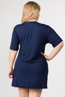 Women's Two Pocket T-Shirt Dress style 3