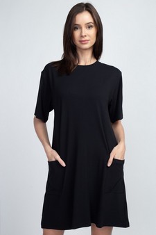 Women's Two Pocket T-Shirt Dress