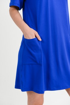 Women's Two Pocket T-Shirt Dress style 6