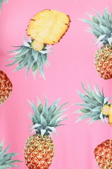 Women's Pineapple Print Fit and Flare Dress - *** NY ONLY *** style 5