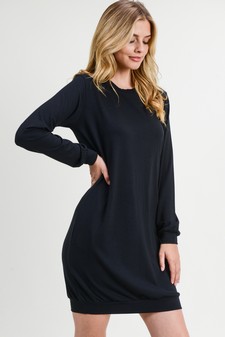 Women's Long Sleeve Pullover Sweatshirt Dress style 3