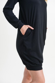 Women's Long Sleeve Pullover Sweatshirt Dress style 6