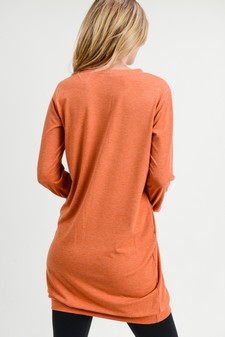 Women's Long Sleeve Pullover Sweatshirt Dress style 4