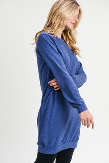 Women's Long Sleeve Pullover Sweatshirt Dress style 2