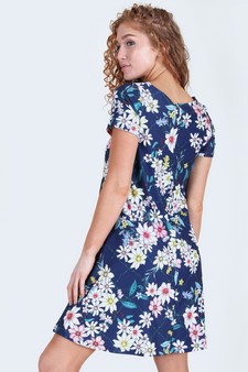 Women's Daisy Floral Dress with Pockets style 3