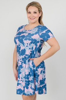 Women's Floral Blossom Dress with Pockets style 2