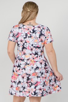 Women's Floral Blossom Dress with Pockets style 3