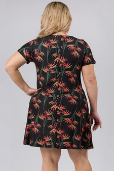 Birds of Paradise Printed Dress style 3