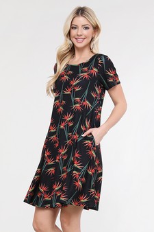 Birds of Paradise Printed Dress style 4