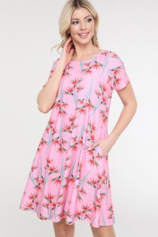 Birds of Paradise Printed Dress style 3