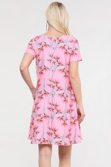 Birds of Paradise Printed Dress style 4