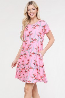 Birds of Paradise Printed Dress style 5