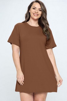 Women’s On The Go T- Shirt Dress With Pockets style 3