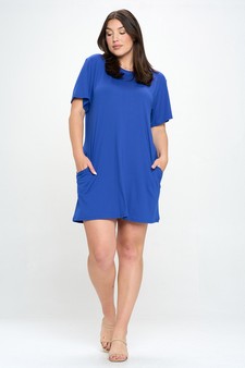 Women’s On The Go T- Shirt Dress With Pockets style 5