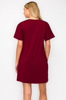 Women’s On The Go T- Shirt Dress With Pockets style 3