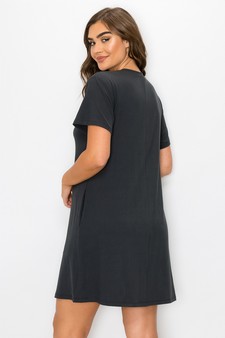 Women’s On The Go T- Shirt Dress With Pockets style 3