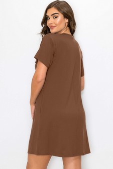 Women’s On The Go T- Shirt Dress With Pockets style 2