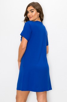 Women’s On The Go T- Shirt Dress With Pockets style 3