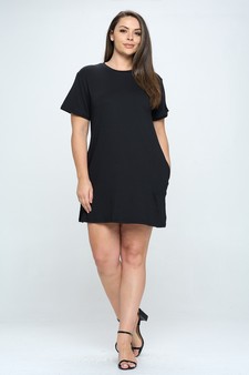 Women’s On The Go T- Shirt Dress With Pockets style 5