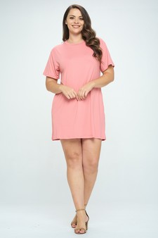 Women’s On The Go T- Shirt Dress With Pockets style 5