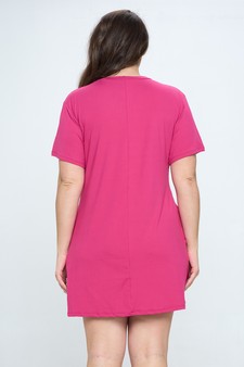 Women’s On The Go T- Shirt Dress With Pockets style 3