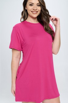 Women’s On The Go T- Shirt Dress With Pockets style 4