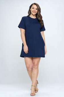 Women’s On The Go T- Shirt Dress With Pockets style 5