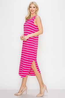 Women’s Casual Days Striped Maxi Dress style 2