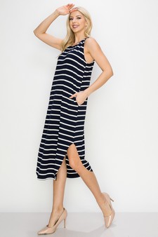 Women’s Casual Days Striped Maxi Dress style 2