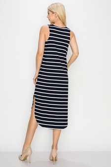 Women’s Casual Days Striped Maxi Dress style 3