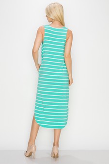 Women’s Casual Days Striped Maxi Dress style 3