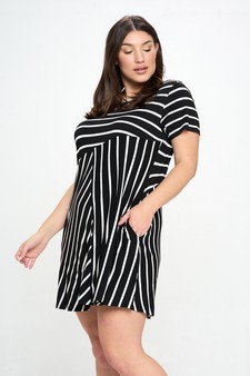 Women’s Multidirectional Lined A-line Dress style 2