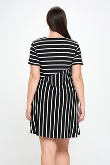 Women’s Multidirectional Lined A-line Dress style 3